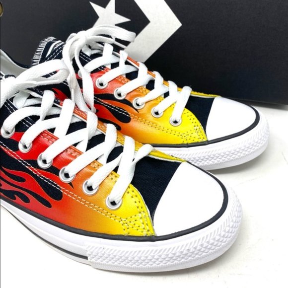 💖MEGA SALE💖Converse Chuck Taylor AS Canvas Black Fire Casual Men 166259F - Picture 10 of 11